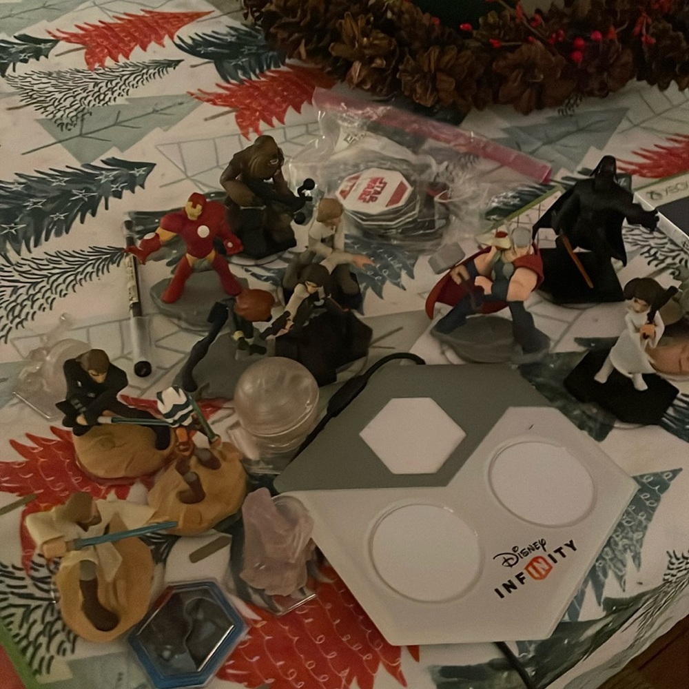 Disney infinity games and pad and figures (rare)